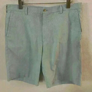 Peter Millar Golf ⛳️ Crown Sport Casual Shorts Size 36 Blue Pinstripe